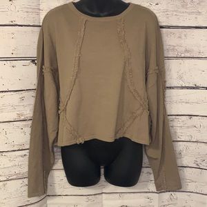 NWT Amaryllis Long Sleeve Cropped Shirt 2XL